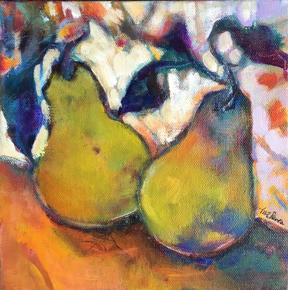 Mary Anne Dente - Still Life - Perfect Pair acrylic 8x8