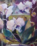 Orchids at the Carlyle Acrylic 11x14
