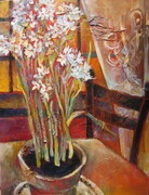Paperwhites & Lace 18x24 SOLD