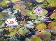 Pond Rhythms acrylic 40x30